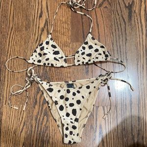 Triangl swimsuit size small leopard print